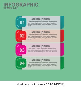Business infographic template the concept is circle option step with full color icon can be used for diagram infograph chart business presentation or web , Vector design element illustration