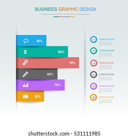 Business  infographic  template  the concept is circle option step with  full color icon can be used for diagram  infograph  chart or  business presentation , Vector design element  illustration