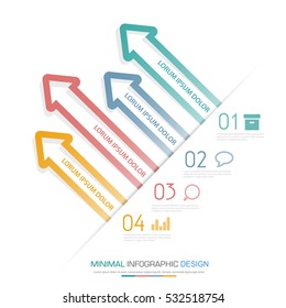 Business  infographic  template  the concept is circle option step with  full color icon can be used for diagram  infograph  chart or  business presentation , Vector design element  illustration