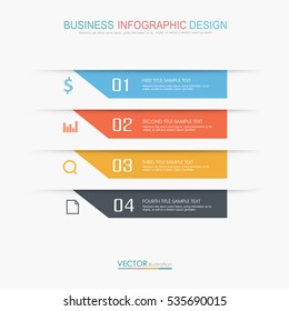 Business  Infographic  Template  The Concept Is Circle Option Step With  Full Color Icon Can Be Used For Diagram  Infograph  Chart Or  Business Presentation , Vector Design Element  Illustration