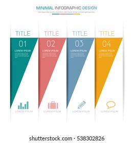 Business  infographic  template  the concept is circle option step with  full color icon can be used for diagram  infograph  chart or  business presentation , Vector design element  illustration