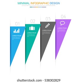 Business  infographic  template  the concept is circle option step with  full color icon can be used for diagram  infograph  chart or  business presentation , Vector design element  illustration