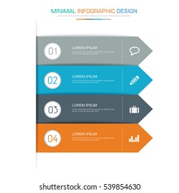 Business  infographic  template  the concept is circle option step with  full color icon can be used for diagram  infograph  chart  business presentation or web , Vector design element  illustration