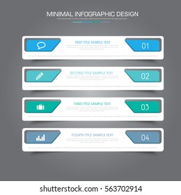Business  infographic  template  the concept is circle option step with  full color icon can be used for diagram  infograph  chart  business presentation or web , Vector design element  illustration