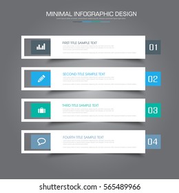 Business  infographic  template  the concept is circle option step with  full color icon can be used for diagram  infograph  chart  business presentation or web , Vector design element  illustration