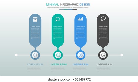 Business  Infographic  Template  The Concept Is Circle Option Step With  Full Color Icon Can Be Used For Diagram  Infograph  Chart  Business Presentation Or Web , Vector Design Element  Illustration