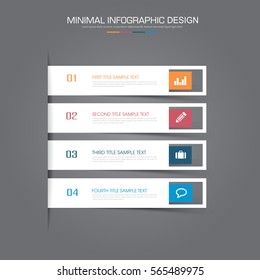 Business  infographic  template  the concept is circle option step with  full color icon can be used for diagram  infograph  chart  business presentation or web , Vector design element  illustration