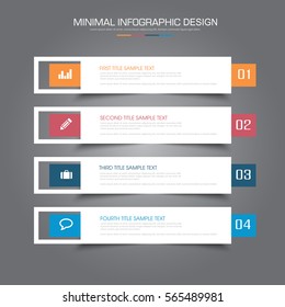 Business  infographic  template  the concept is circle option step with  full color icon can be used for diagram  infograph  chart  business presentation or web , Vector design element  illustration