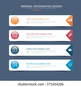 Business  infographic  template  the concept is circle option step with  full color icon can be used for diagram  infograph  chart  business presentation or web , Vector design element  illustration