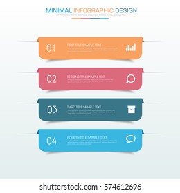 Business  infographic  template  the concept is circle option step with  full color icon can be used for diagram  infograph  chart  business presentation or web , Vector design element  illustration