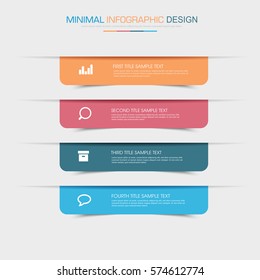 Business  infographic  template  the concept is circle option step with  full color icon can be used for diagram  infograph  chart  business presentation or web , Vector design element  illustration