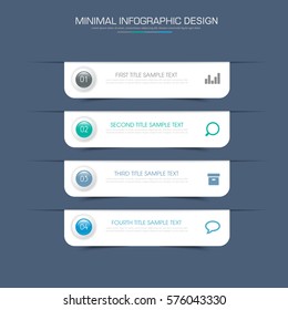 Business  infographic  template  the concept is circle option step with  full color icon can be used for diagram  infograph  chart  business presentation or web , Vector design element  illustration