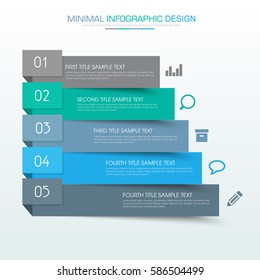 Business  infographic  template  the concept is circle option step with  full color icon can be used for diagram  infograph  chart  business presentation or web , Vector design element  illustration