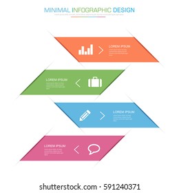 Business  infographic  template  the concept is circle option step with  full color icon can be used for diagram  infograph  chart  business presentation or web , Vector design element  illustration