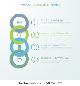 Business  infographic  template  the concept is circle option step with  full color icon can be used for diagram  infograph  chart  business presentation or web , Vector design element  illustration