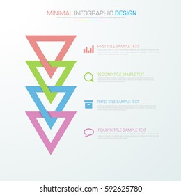 Business  infographic  template  the concept is circle option step with  full color icon can be used for diagram  infograph  chart  business presentation or web , Vector design element  illustration