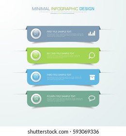 Business  infographic  template  the concept is circle option step with  full color icon can be used for diagram  infograph  chart  business presentation or web , Vector design element  illustration