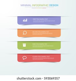 Business  infographic  template  the concept is circle option step with  full color icon can be used for diagram  infograph  chart  business presentation or web , Vector design element  illustration