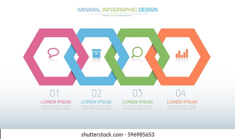 Business  infographic  template  the concept is circle option step with  full color icon can be used for diagram  infograph  chart  business presentation or web , Vector design element  illustration