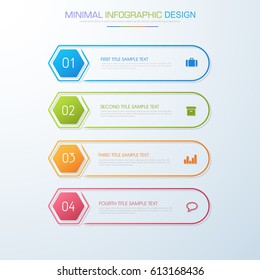Business  infographic  template  the concept is circle option step with  full color icon can be used for diagram  infograph  chart  business presentation or web , Vector design element  illustration