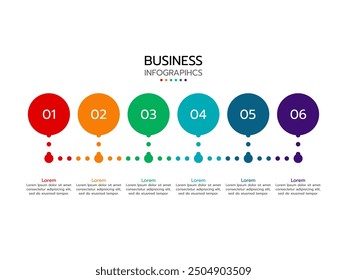 Business infographic template. concept process with 5 option or steps.