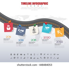 business Infographic Template. Data Visualization. Can be used for workflow layout, number of options, steps, diagram, graph, presentation, chart and web design. Vector illustration.