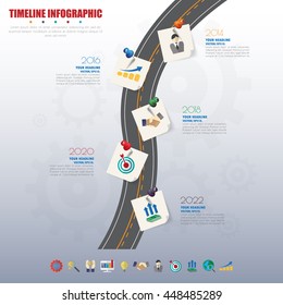 business Infographic Template. Data Visualization. Can be used for workflow layout, number of options, steps, diagram, graph, presentation, chart and web design. Vector illustration.