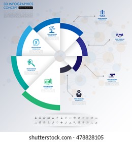 business Infographic Template. Data Visualization. vector illustration.