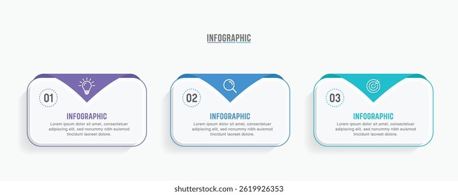 Business infographic template design. 3-4-5 options or steps timeline infographic design. Can be used for process diagram, presentations, workflow layout, flow chart, steps, banner.