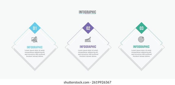 Business infographic template design. 3-4-5 options or steps timeline infographic design. Can be used for process diagram, presentations, workflow layout, flow chart, steps, banner.