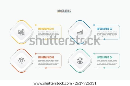 Business infographic template design. 3-4-5 options or steps timeline infographic design. Can be used for process diagram, presentations, workflow layout, flow chart, steps, banner.