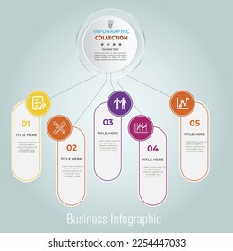 business infographic template design. Realistic circle diagram infographic. modern Business annual report data visualization.