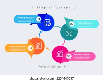 business infographic template design. Realistic circle diagram infographic. modern Business annual report data visualization.