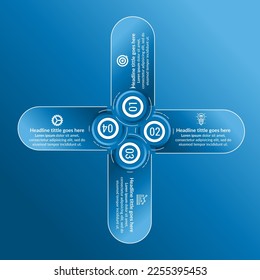 business infographic template design. Realistic circle diagram infographic. modern Business annual report data visualization.