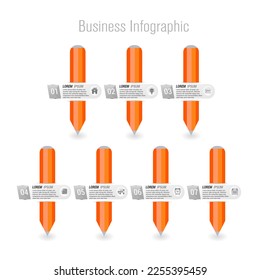 business infographic template design. Realistic circle diagram infographic. modern Business annual report data visualization.