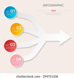business infographic template design with step lable elements.can be used for workflow layout, diagram, number options, web design.  illustration ,EPS10