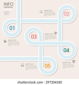 business infographic template design with step lable elements.can be used for workflow layout, diagram, number options, web design.  illustration ,EPS10