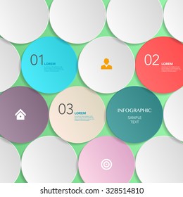 business infographic template design with step lable elements.can be used for workflow layout, diagram, number options, web design.  illustration ,EPS10
