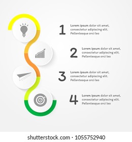 Business infographic template for design vector illustration.