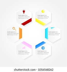 Business infographic template for design vector illustration.