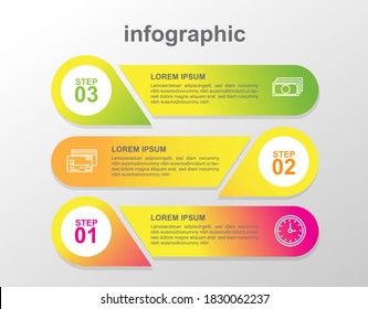 Infografische Gestaltung von Geschäftsvorlagen. Vektordesign
