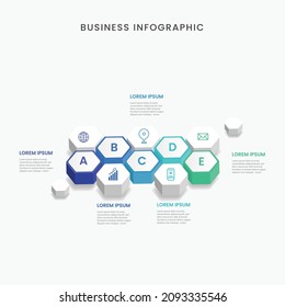 Business infographic template design vector