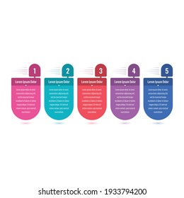 business infographic template. five steps information template. web, internet, annual report, magazine infographic template