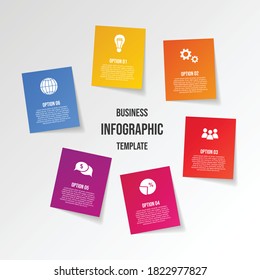 Business infographic template. Flowchart. Vector