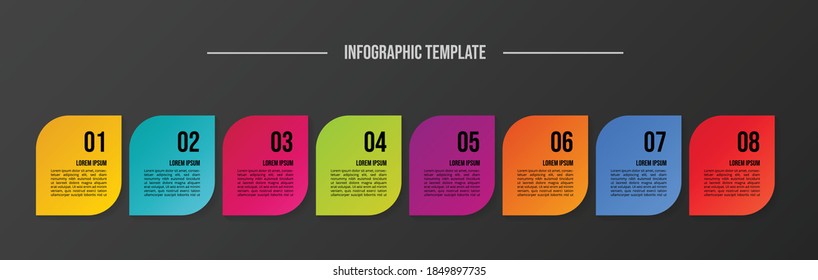 Business infographic template. Flowchart. Vector