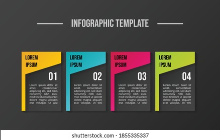 Business infographic template. Flowchart. Vector