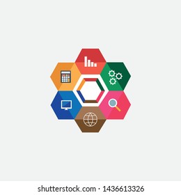 Business Infographic Template graphic element Illustration design