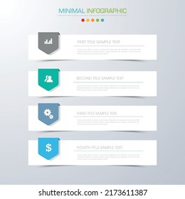 Business infographic template  with icon ,vector design illustration
