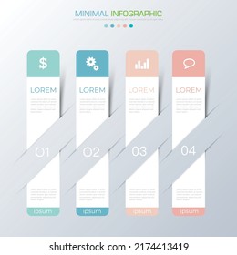 Business infographic template  with icon ,vector design illustration