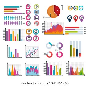 business infographic template icons